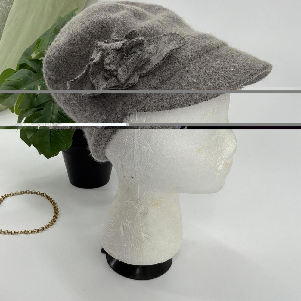 Sonoma Gray Wool Newsboy Cap Beret Women’s One Size